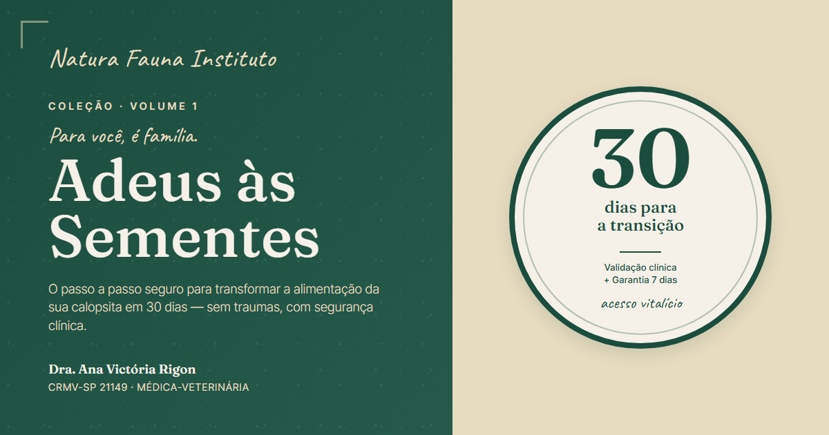 Capa do Adeus às Sementes · Volume 1 da Coleção Natura Fauna